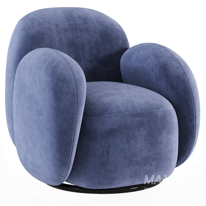 Swivel chair Teop Cozy Milk - Image 4