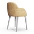 GIULIA GREY VELVET DINING ARMCHAIR - Thumbnail 4