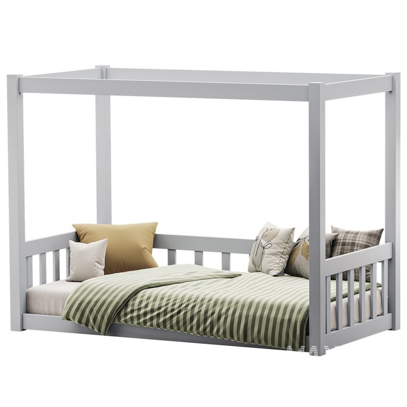Floor Bed with Fence - Image 4