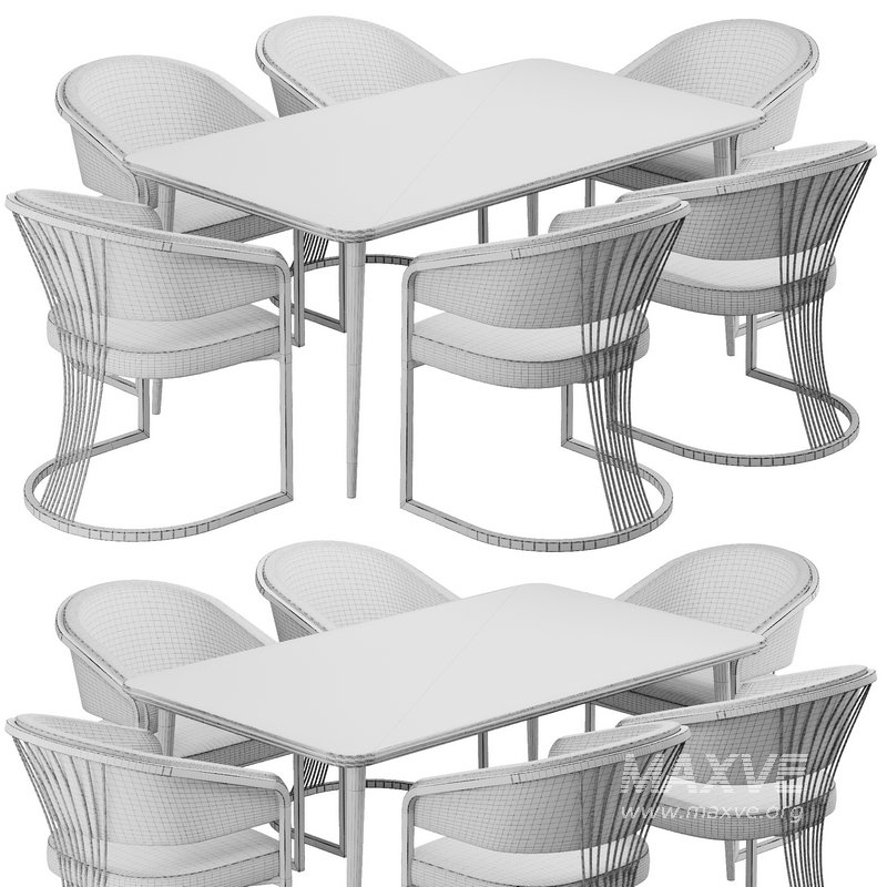 Dinning chair and table186 - Image 5