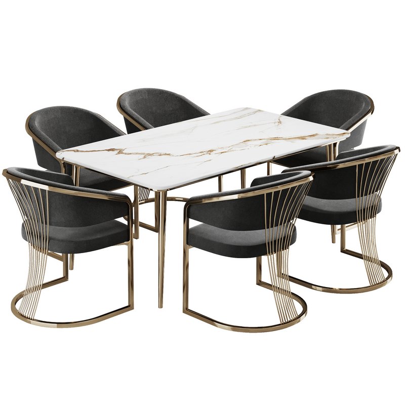 Dinning chair and table186 - Image 3