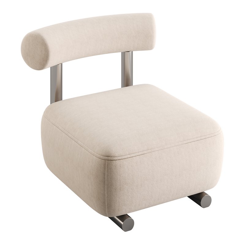 Modish Solid Color Foam Side Chair - Image 10