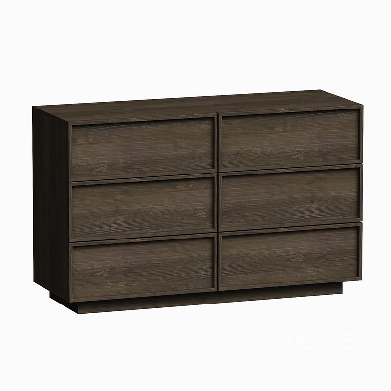 Osaka Six Drawer Walnut - Image 2