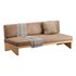 Pierre Leather Armless Loveseat - Thumbnail 2