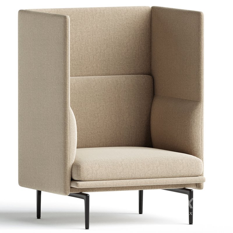 Outline Highback 1Seater Sofa - Image 2