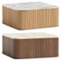 Travertine Oak Coffee Table - Thumbnail 4