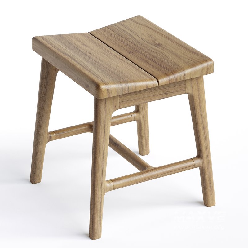 Handmade modern small oak stool - Image 4