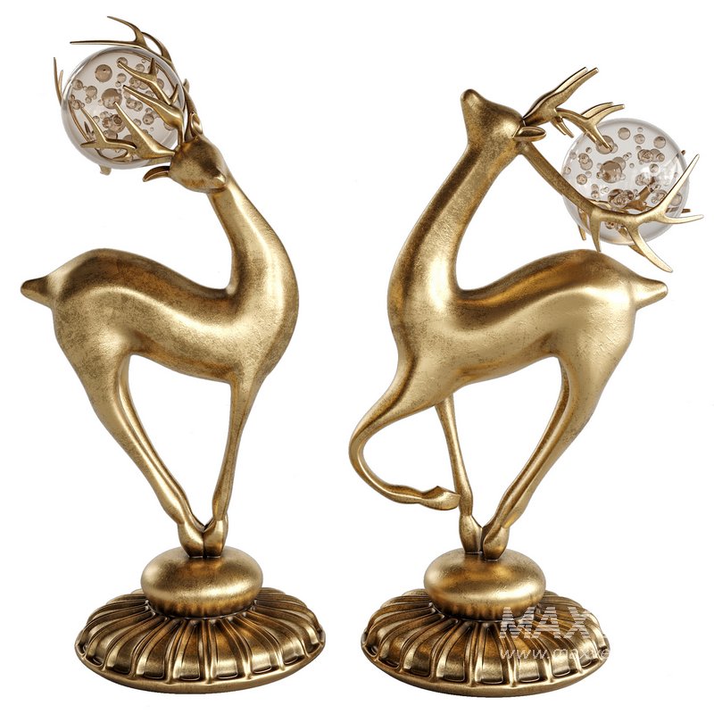 Nordic style crystal ball deer - Image 1