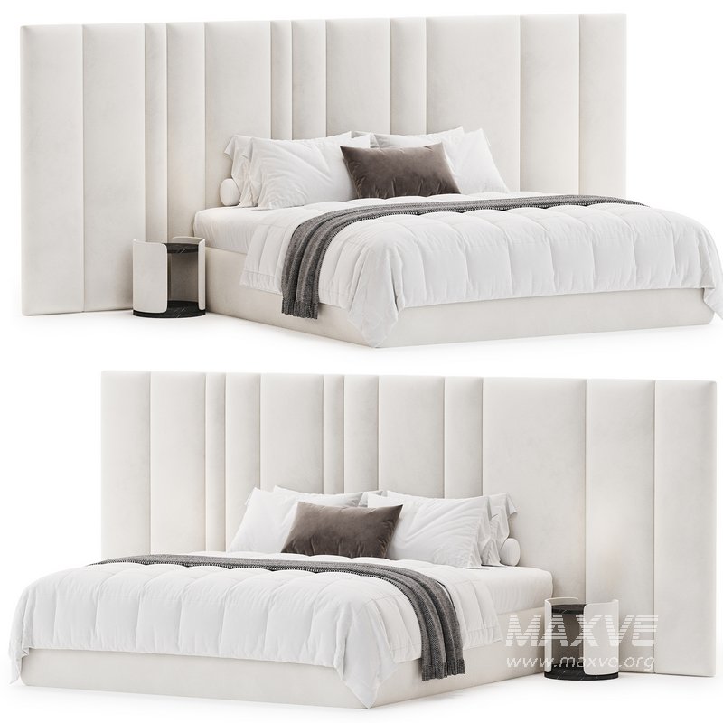 Desire bed with wide headboard - Image 1