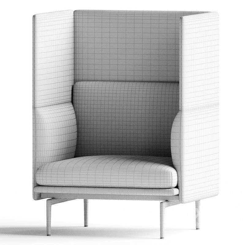 Outline Highback 1Seater Sofa - Image 3