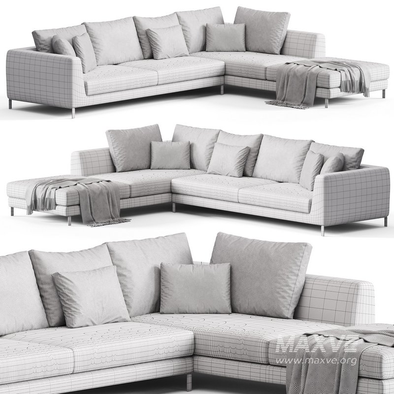 Ray Corner Sectional Sofa By B&B ITALIA - Image 3