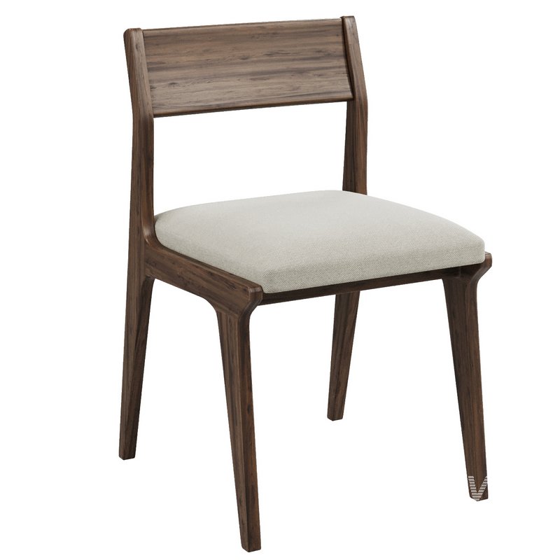 Lakin Teak Wood Dining Side Chair - Image 4