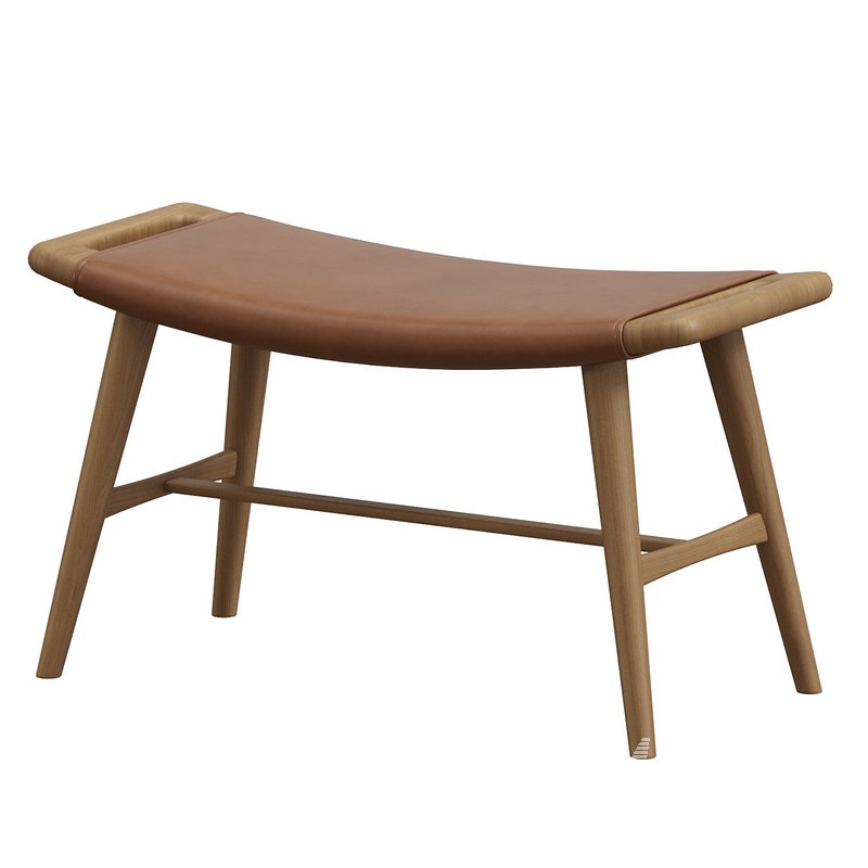 Hans Wegner AP30 Oak leather Piano Stool c1950s - Image 1