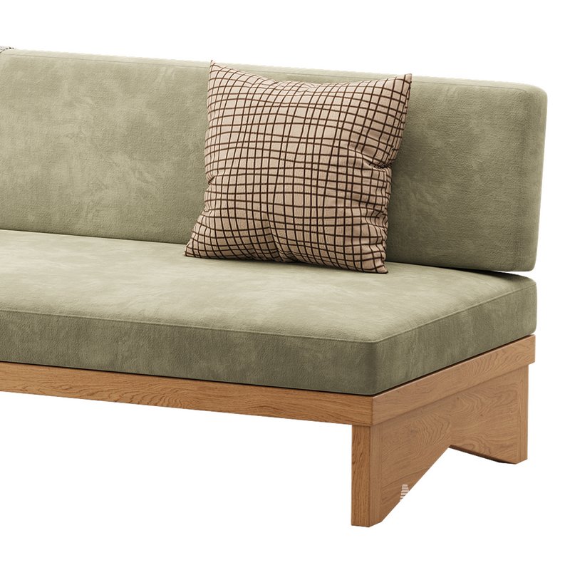 Pierre Leather Armless Loveseat - Image 12