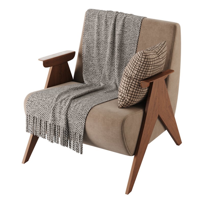 Nordic Ash Wood Arm Chair - Image 7