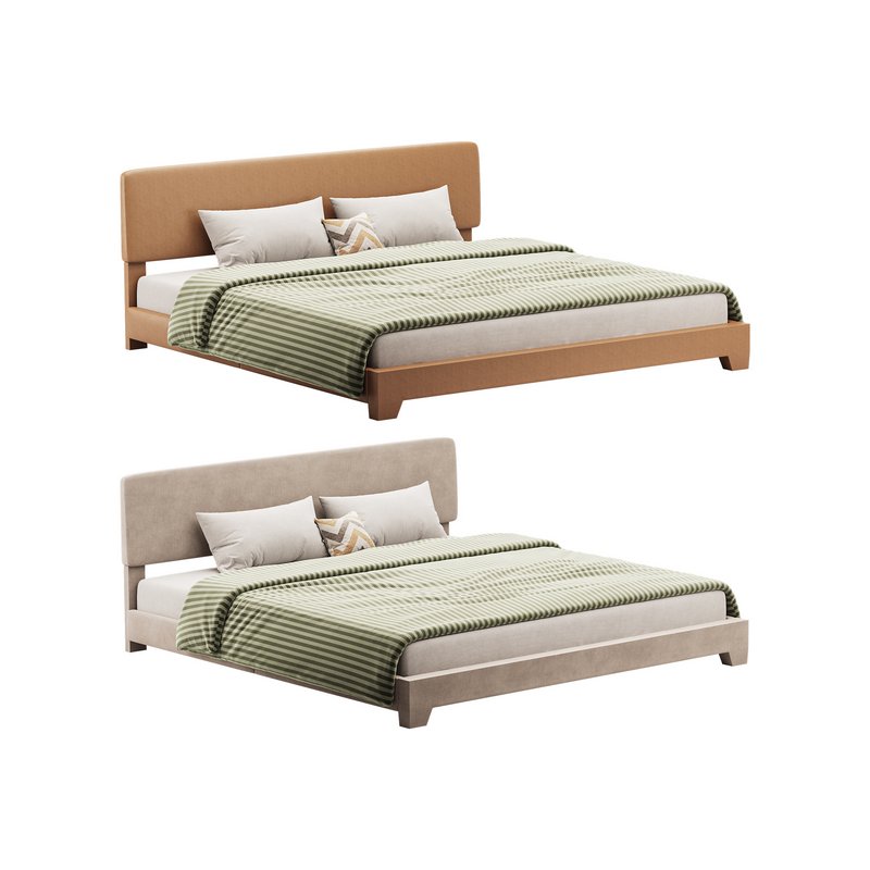 Einfach King Upholstered Platform Bed - Image 1