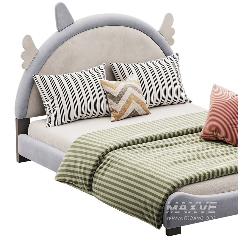 Full Size PU Leather Upholstered Princess Bed - Image 10