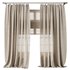 Classic Linen Curtain Set with Metal Rings and Roman shade 63 - Thumbnail 5
