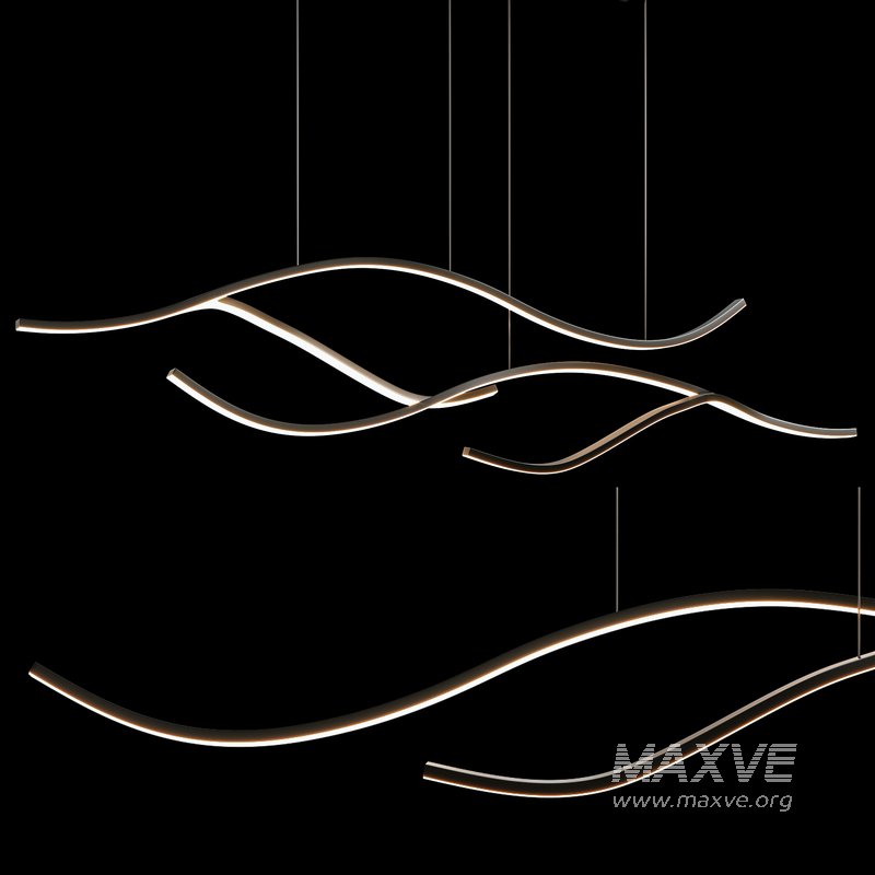 Louise Modern Wave Pendant Light - Image 3