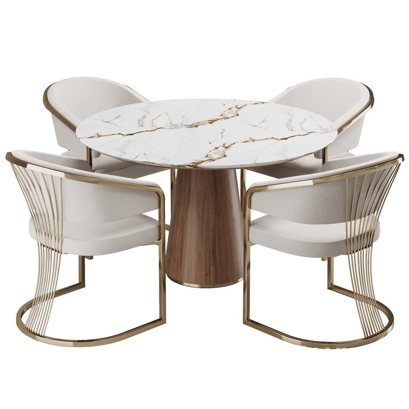 Dinning chair and table185 - Image 2