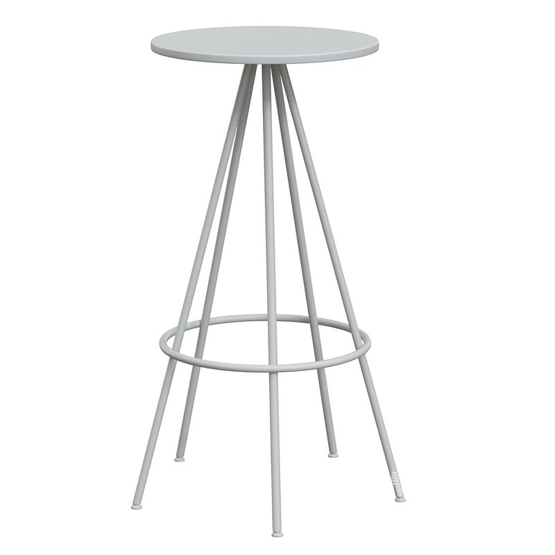 Urban Industrial Five Leg Round Bar Stool - Image 1