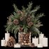 Christmas Pine Cone Decor Set - Thumbnail 1