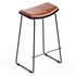 Oliver leather barstool - Thumbnail 3