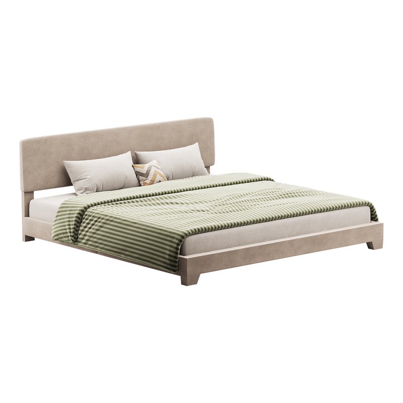 Einfach King Upholstered Platform Bed - Image 2