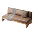Pierre Leather Armless Loveseat - Thumbnail 8