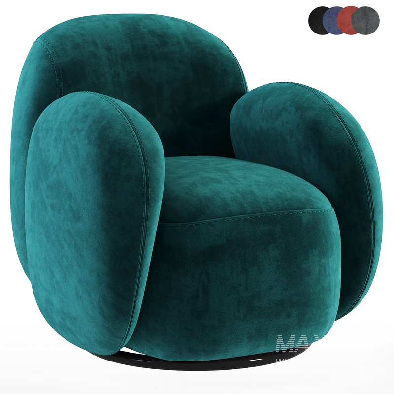 Swivel chair Teop Cozy Milk - Image 1