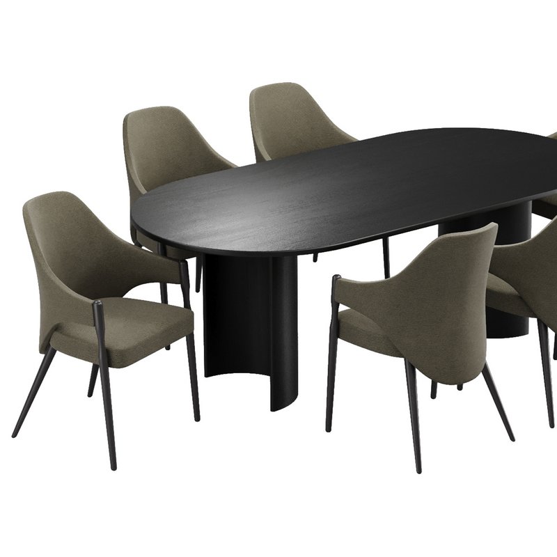 Dinning chair and table210 - Image 6