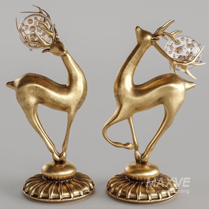 Nordic style crystal ball deer - Image 2