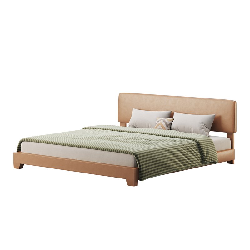 Einfach King Upholstered Platform Bed - Image 7