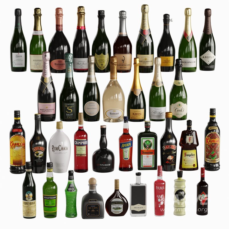 Bottles -36 Champagne And Liqueurs - Image 2