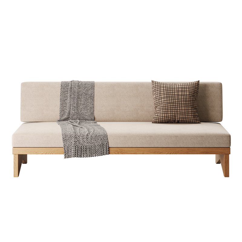 Pierre Leather Armless Loveseat - Image 5