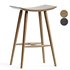 Yoko Curved Ash Wood Barstool - Thumbnail 3