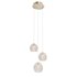Lazio 3-Light Round Multi-Drop Pendant Currey Company - Thumbnail 1