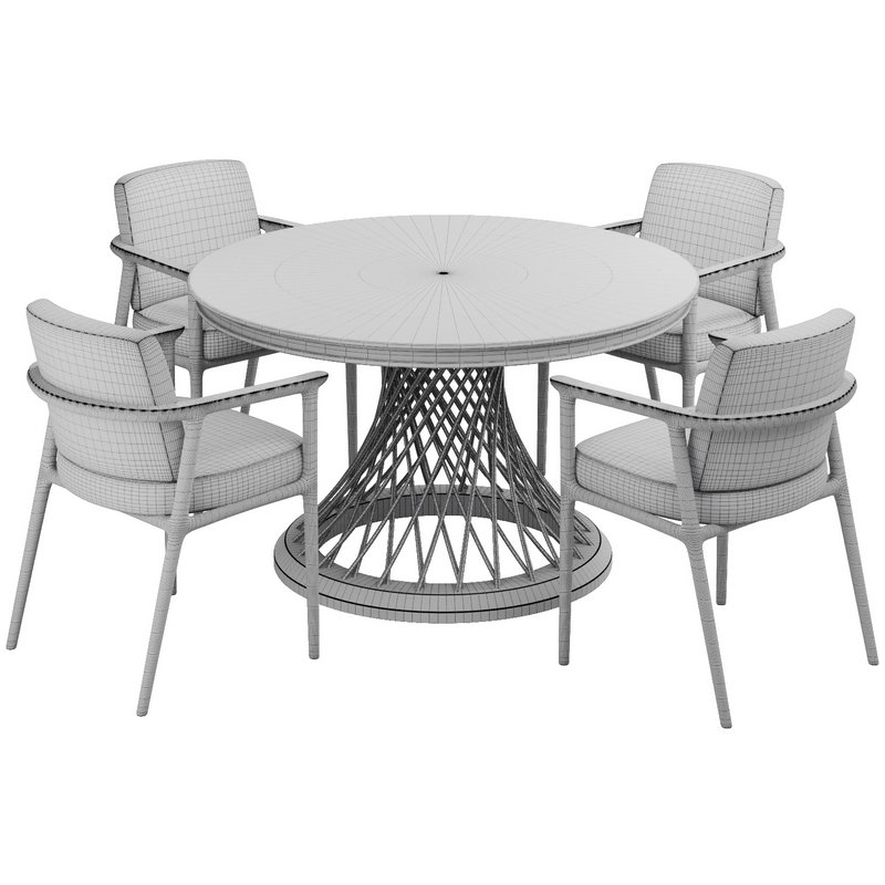 Dinning chair and table215 - Image 4