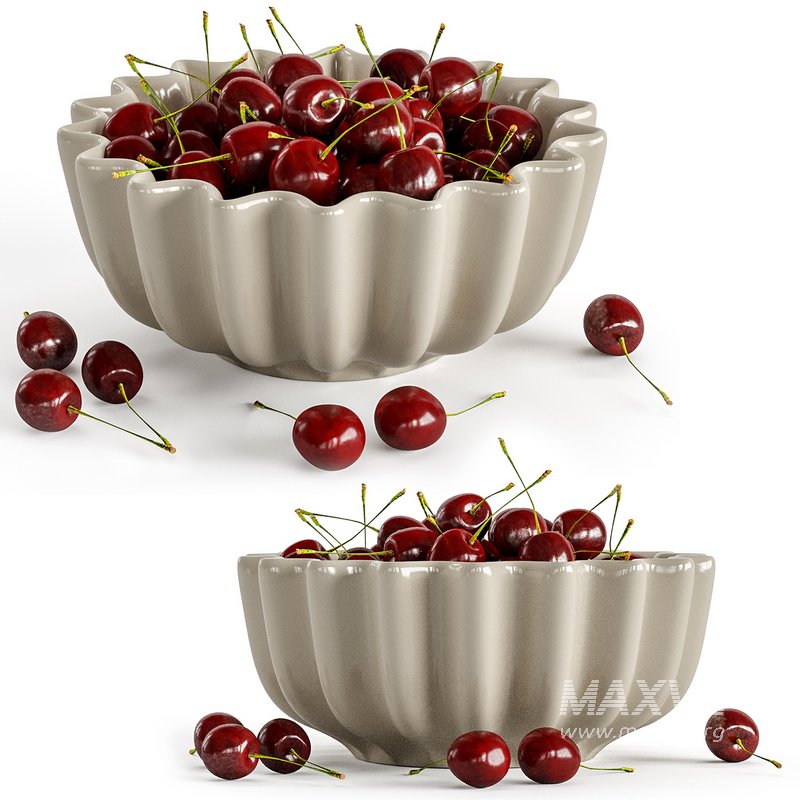 Cherry red bowl - Image 1