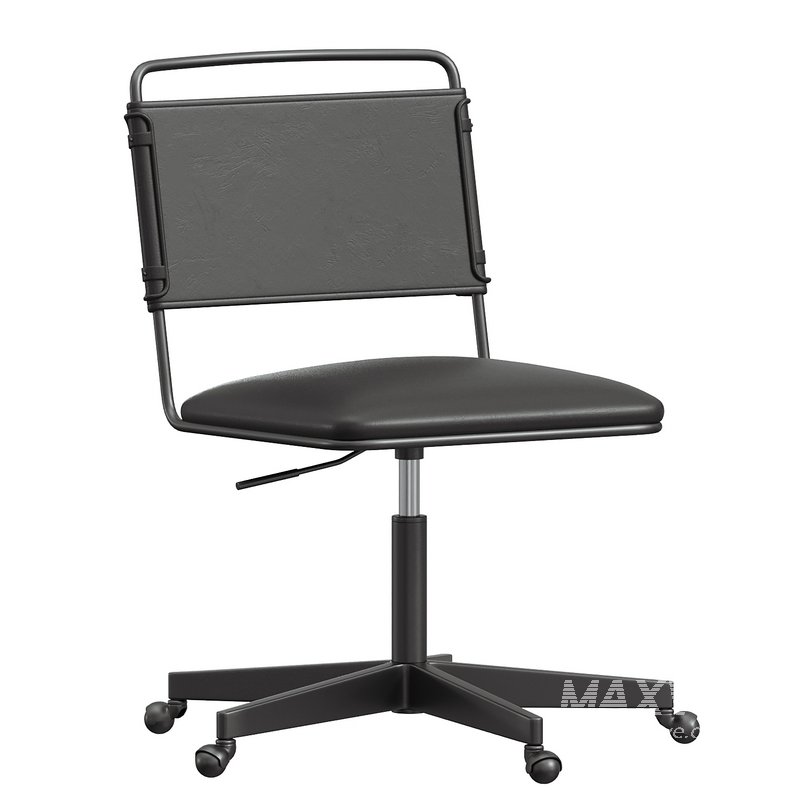 Perkins Leather Swivel Desk - Image 1