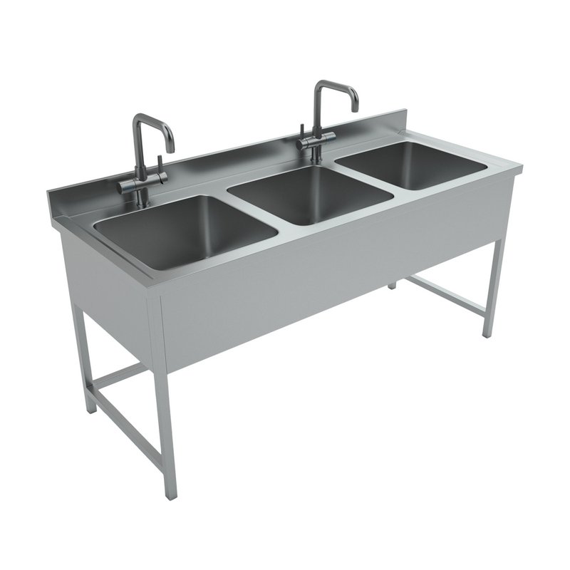 Triple Bowl Sink - Image 2