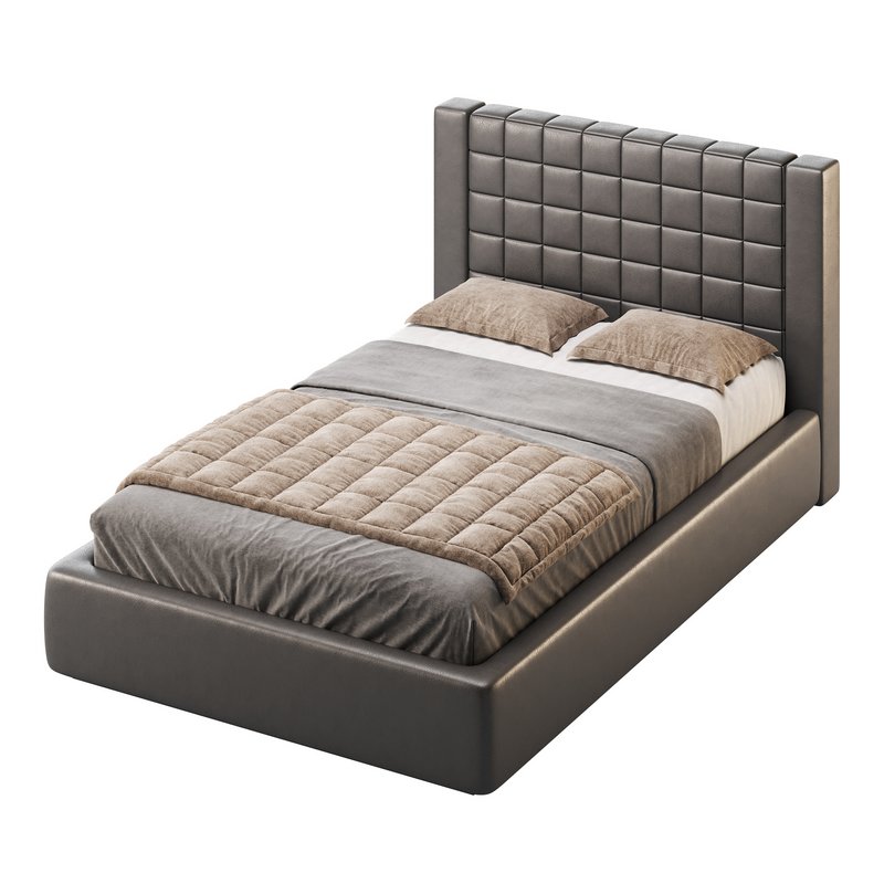 Single bed with upholstered headboard - Image 8