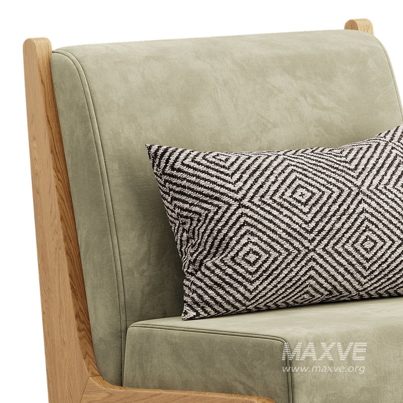 Art Deco White Foam Side Chair - Image 10