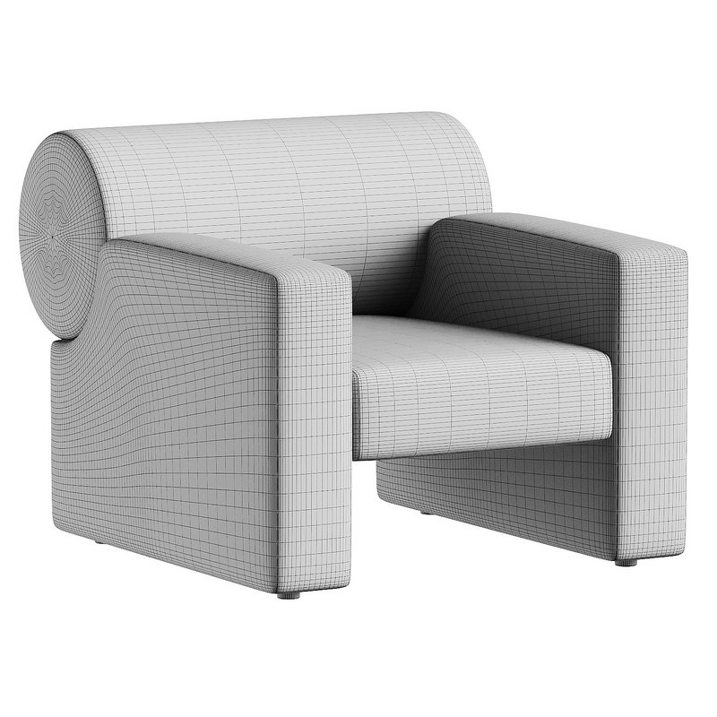 armchair white 3 - Image 6