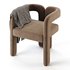 Art Deco Solid Color Arm Chair - Thumbnail 5