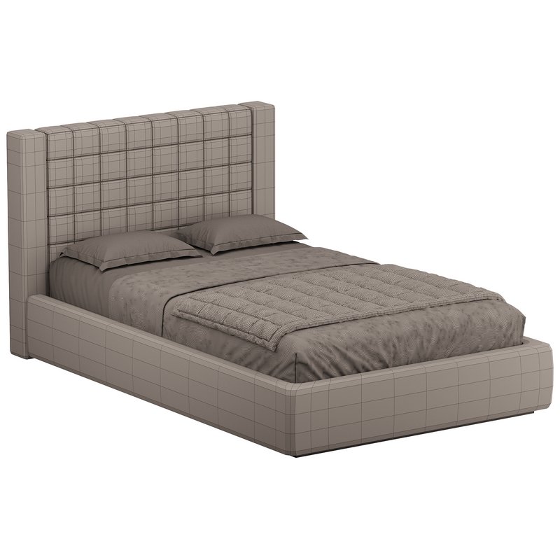 Single bed with upholstered headboard - Image 14