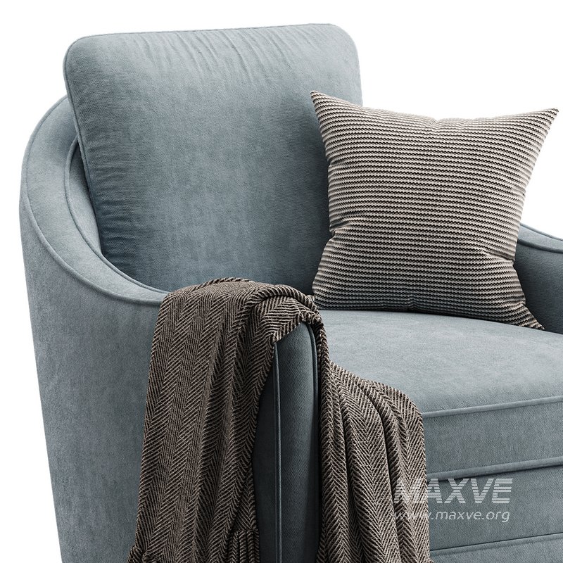 Wide Seat Lounge Swivel Arm Chair - Image 13