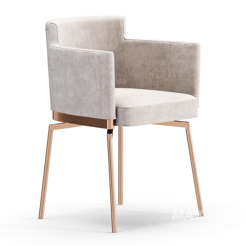 EVORA METAL LEGS UPHOLSTERED CHAIRS - Image 6