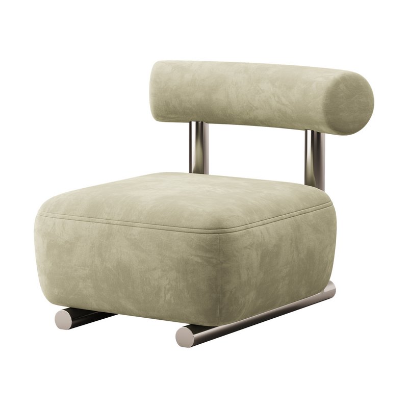 Modish Solid Color Foam Side Chair - Image 1