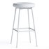 Doheny Black Steel Legs Swivel Barstool - Thumbnail 3